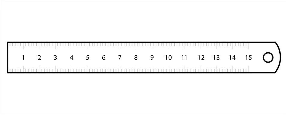 Ruler. Measuring tool Stock Illustration