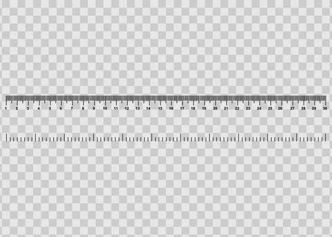 Ruler with numbers for measuring length. Vector illustration Stock Illustration