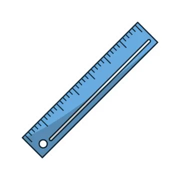 Ruler object and school tool design 스톡 일러스트