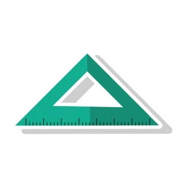 Ruler object and school tool design Stock Illustration