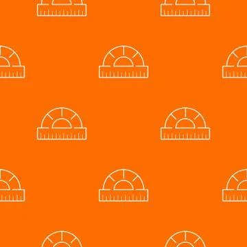Ruler pattern orange Illustrazione stock