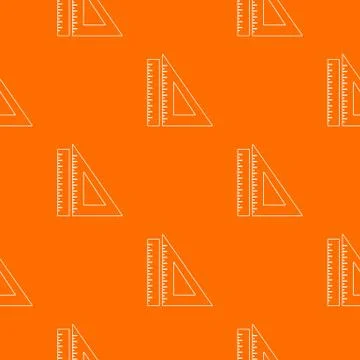 Ruler pattern orange Illustrazione stock