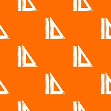 Ruler pattern orange Illustrazione stock