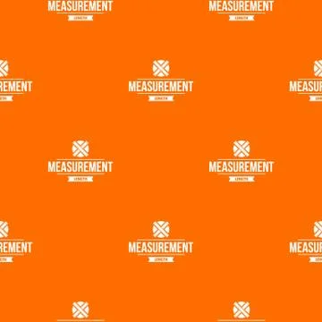 Ruler pattern orange Illustrazione stock