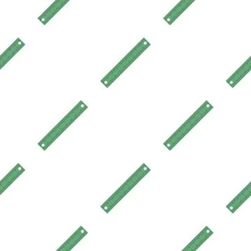 Ruler, rectangular shape pattern seamless Illustrazione stock