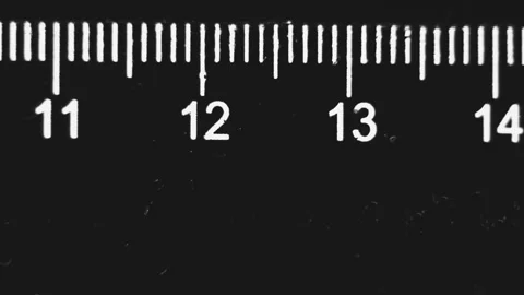 Ruler Scale Macro Stock Footage 317714919