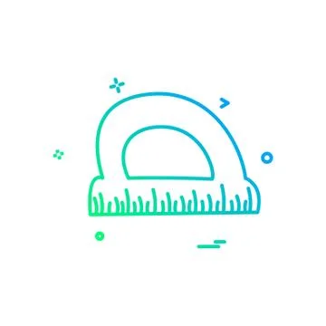 Ruler scale triangle icon vector design Illustrazione stock