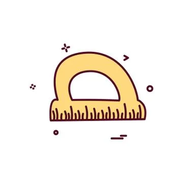 Ruler scale triangle icon vector design Stock Illustration