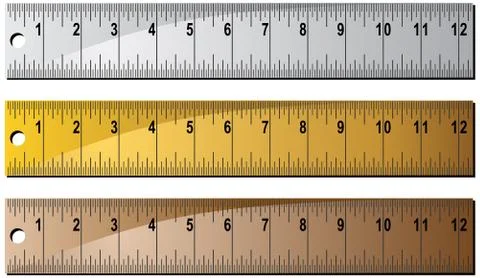 Ruler set Stock Illustration