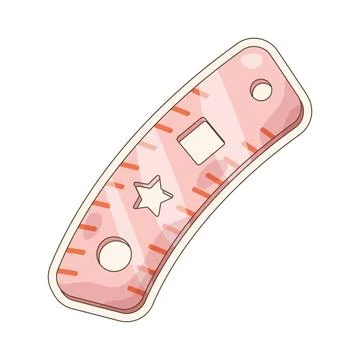 Ruler sticker Stock Illustration
