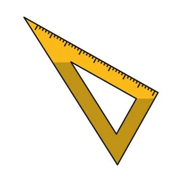 Ruler supply for school design Stock Illustration