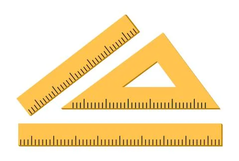 Ruler, triangle ruler icon isolated on white background. Vector illustration Stock Illustration
