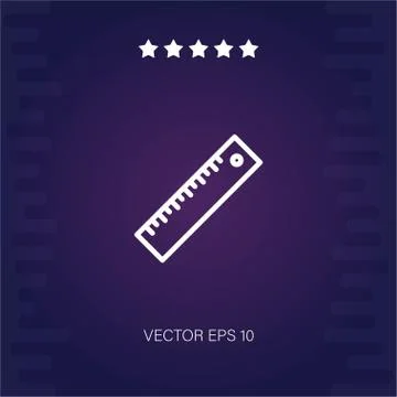 Ruler vector icon Stock Illustration