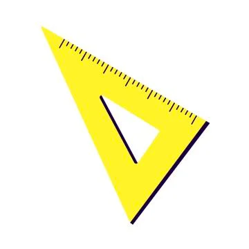 Ruler on white background. Vector illustration in trendy flat style. ESP 10. Stock Illustration