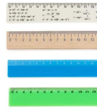 Ruler on white Stock Photos