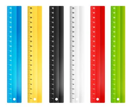 Rulers in centimeters Stock Illustration