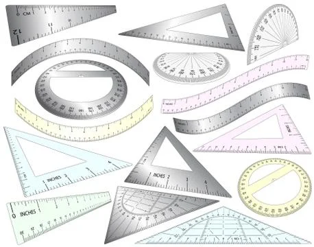 Rulers Illustrazione stock