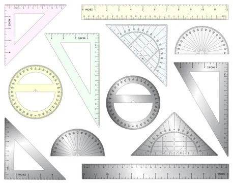 Rulers Illustrazione stock