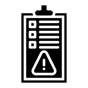 Rules Alert Vector Icon Design Illustration Stock Illustration