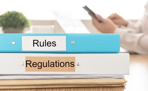 Rules and regulations 写真素材