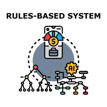 Rules based system for decision making and automation Stock Illustration