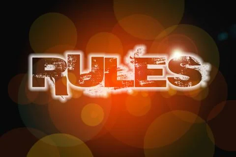 Rules concept Stock Illustration