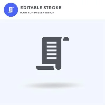 Rules icon vector, filled flat sign, solid pictogram isolated on white, logo  Stock Illustration