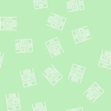 Rules lotto line seamless pattern Stockillustratie