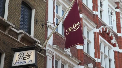 Rules Restaurant Central London 2 Video stock 47065774