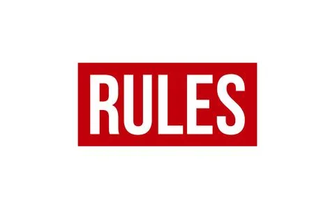 Rules Rubber Stamp Seal Vector Stock Illustration