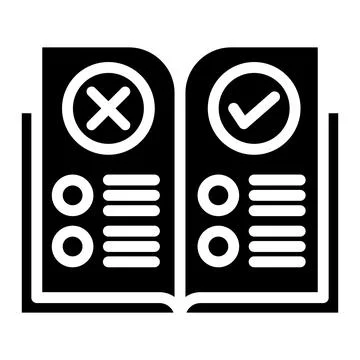 Rules Vector Icon Design Illustration Illustrazione stock