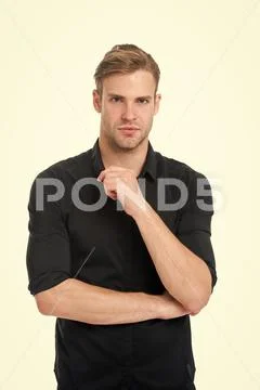 Rules for wearing all black clothing. Black fashion trend. Reasons black is the Stock Photos