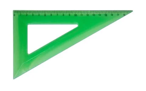 Ruller for mathematics and geometry in school Stock-Fotos