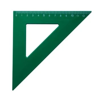 Ruller for mathematics and geometry in school Stock Photos