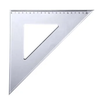 Ruller for mathematics and geometry in school Stock Photos