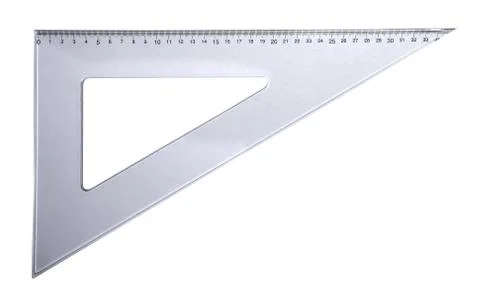 RULLER FOR MATHEMATICS AND GEOMETRY IN SCHOOL Stock Photos
