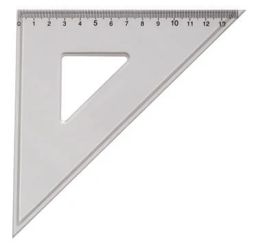 Rullers for mathematics and geometry in school Foto stock