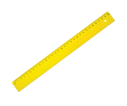 Rullers for mathematics and geometry in school Stock Photos