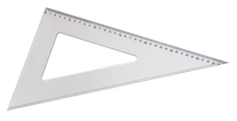 Rullers for mathematics and geometry in school Stock Photos