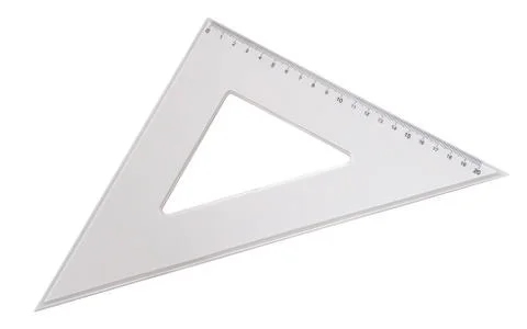 Rullers for mathematics and geometry in school Stock Photos