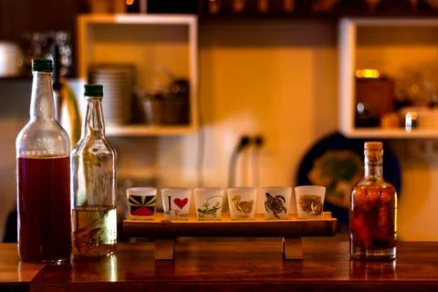 Rum bar drink Stock Photos