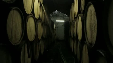 Rum Barrels. 库存影片 12203810