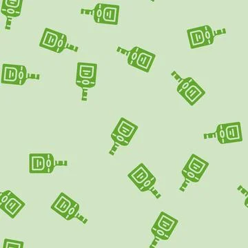 Rum drink bottle glyph vector seamless pattern Stock Illustration