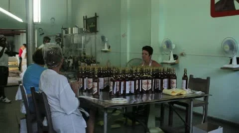 Rum factory Stock Footage 12204017