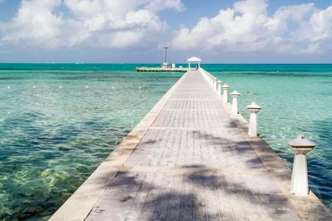 Rum Point Dock Stock Photos