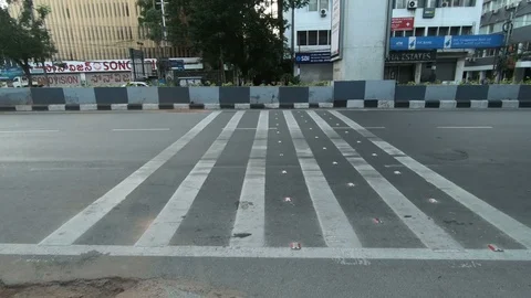Rumble-Strips-India-pan Stock Footage 93449920