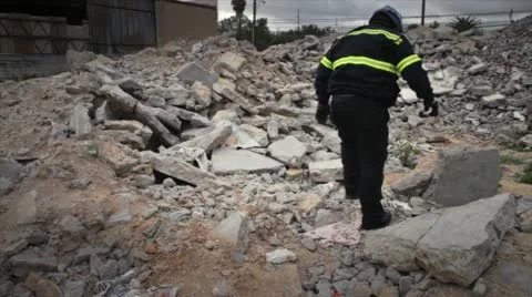 Rumbled House Stock Footage 10901438