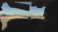 Rumbling down the back paths of the airport as we taxi from hangar Video HD