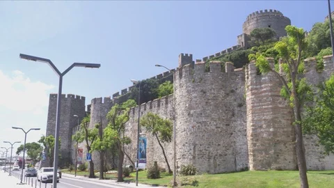Rumeli castle Stock Footage 90615349