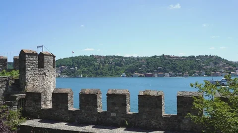 Rumeli Castle Stock Footage 90615475